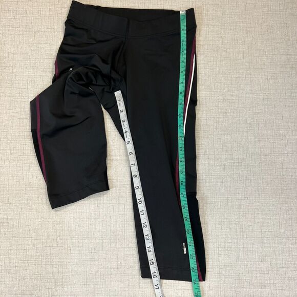 Salomon Running Tights Womens XS Extra Small Drawstring Capri Sweat Wick Stretch - Picture 6 of 11